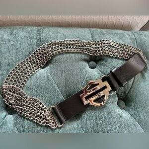 Like new Women’s Harley Davidson Black Leather Chain belt